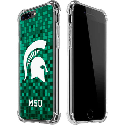 Michigan State University Spartans Digital Pixels iPhone Cases
